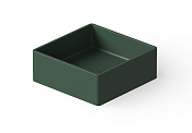 Dea Design Раковина чаша 40x40x15h см, Solid Surface, цвет: dark green DD9008 400 11