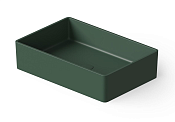 Dea Design Раковина чаша 60x40x14,5h см, Solid Surface, цвет: dark green DD9009 600 11