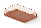 Dea Design Раковина чаша 60x40x14,5h см, Glasstech, цвет: brown copper DD9009 600 R9