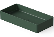 Dea Design Раковина чаша 80x40x14,5h см, Solid Surface, цвет: dark green DD9010 800 11