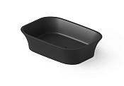 Dea Design Раковина чаша 55x38x14h см, Solid Surface, цвет: black DD9030 550 16
