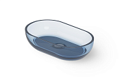 Dea Design Раковина чаша 55x32x13h см, Glasstech, цвет: royal blue DD9033 550 R7