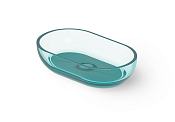 Dea Design Раковина чаша 55x32x13h см, Glasstech, цвет: lake water blue DD9033 550 R8