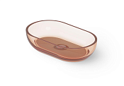 Dea Design Раковина чаша 55x32x13h см, Glasstech, цвет: brown copper DD9033 550 R9