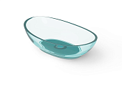 Dea Design Раковина чаша 60x35x16h см, Glasstech, цвет: lake water blue DD9037 600 R8