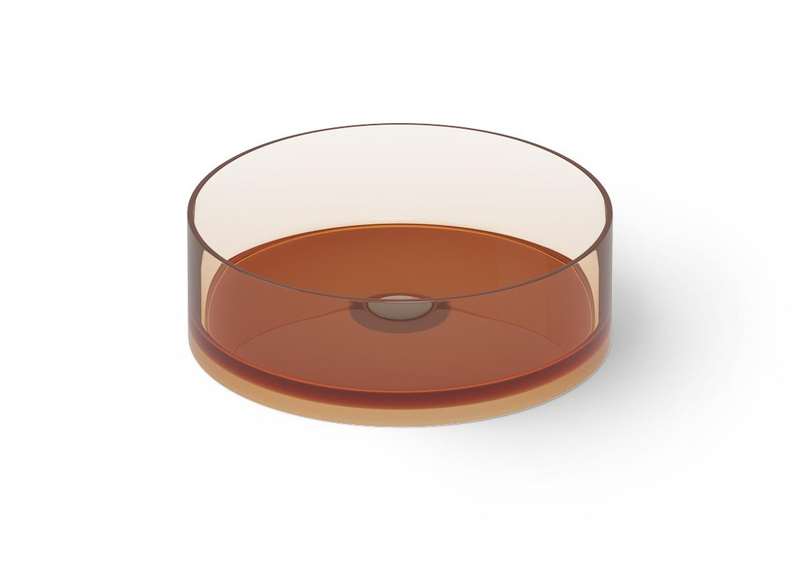 Dea Design Раковина чаша d40x14h см, Glasstech, цвет: sunset DD9061 400 R1