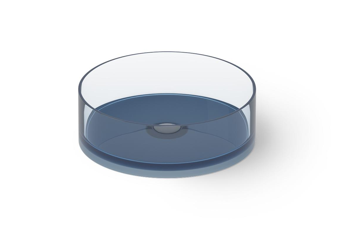 Dea Design Раковина чаша d40x14h см, Glasstech, цвет: royal blue DD9061 400 R7