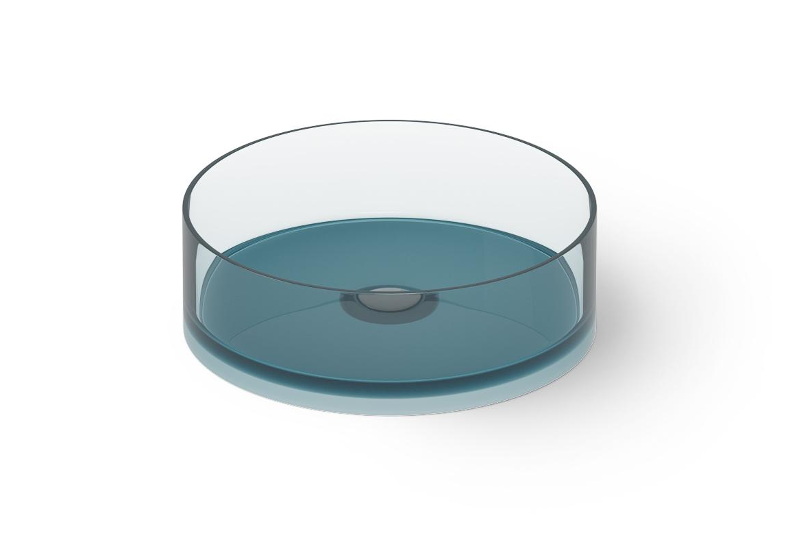 Dea Design Раковина чаша d42x13h см, Glasstech, цвет: dark blue DD9061 420 R11