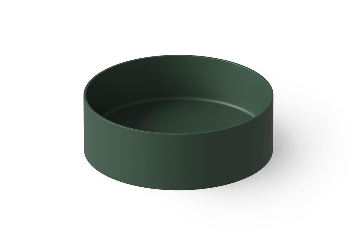 Dea Design Раковина чаша d45x14,5h см, Solid Surface, цвет: dark green DD9061 450 11