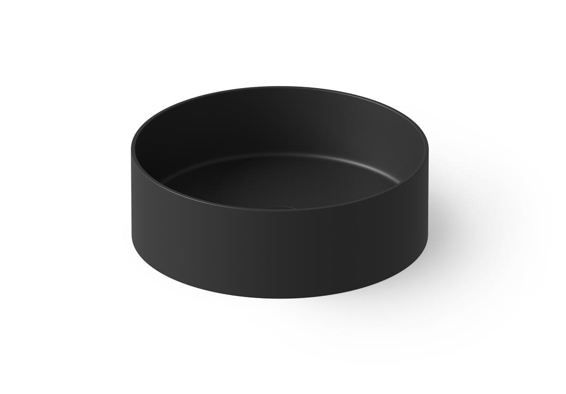 Dea Design Раковина чаша d45x14,5h см, Solid Surface, цвет: black DD9061 450 16