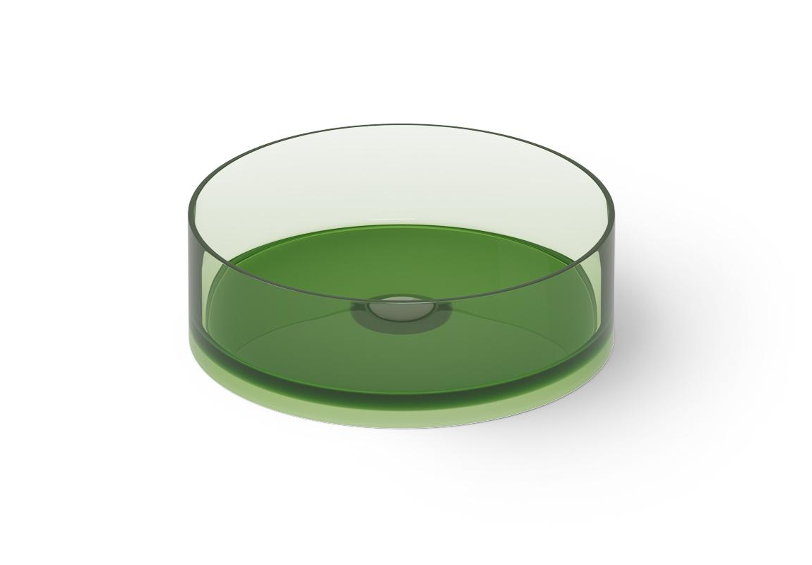 Dea Design Раковина чаша d45x14,5h см, Glasstech, цвет: emerald DD9061 450 R3