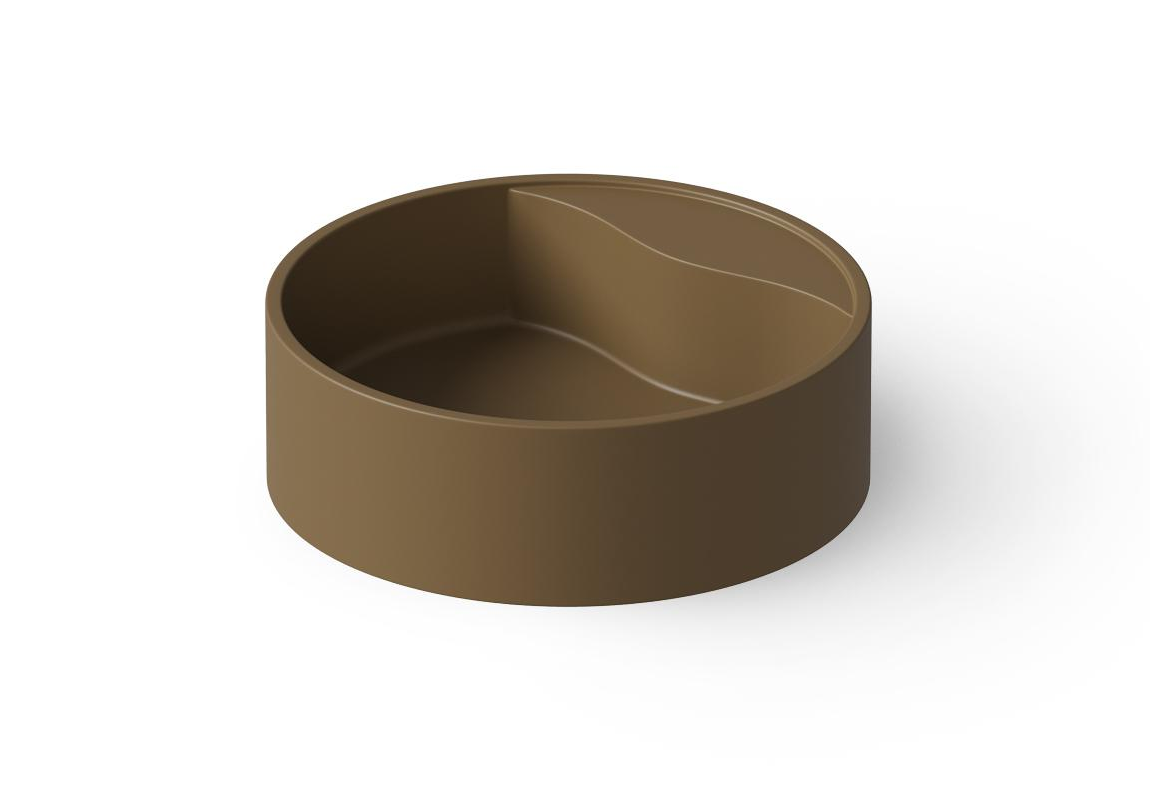 Dea Design Раковина чаша d45x14,5h см, Solid Surface, цвет: dark camel DD9062 450 1