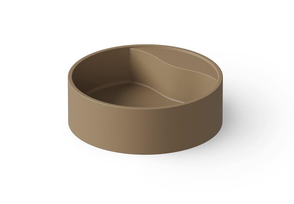 Dea Design Раковина чаша d45x14,5h см, Solid Surface, цвет: light camel DD9062 450 2