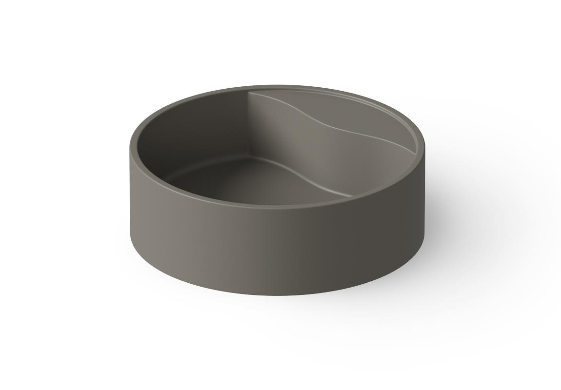 Dea Design Раковина чаша d45x14,5h см, Solid Surface, цвет: grey DD9062 450 3
