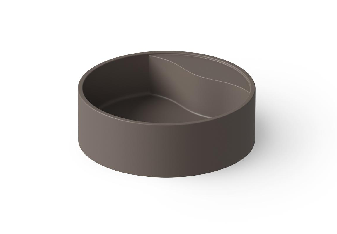 Dea Design Раковина чаша d45x14,5h см, Solid Surface, цвет: grey brown DD9062 450 6