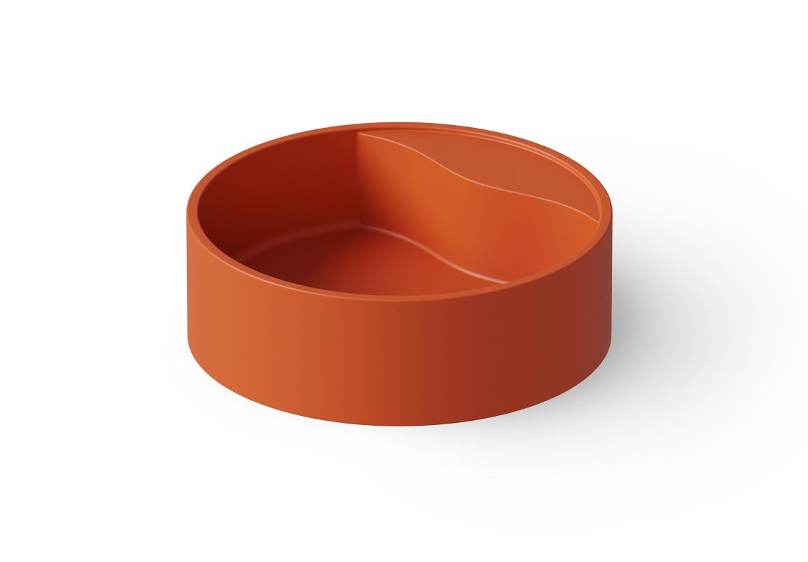 Dea Design Раковина чаша d45x14,5h см, Solid Surface, цвет: orange DD9062 450 7