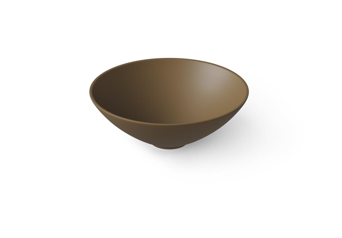 Dea Design Раковина чаша d40x14h см, Solid Surface, цвет: dark camel DD9063 400 1