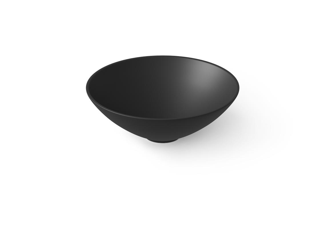 Dea Design Раковина чаша d40x14h см, Solid Surface, цвет: black DD9063 400 16