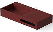 Dea Design Раковина накладная 90x42x15h см, Solid Surface, цвет: red wine DD9064 900 17
