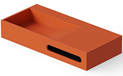 Dea Design Раковина накладная 90x42x15h см, Solid Surface, цвет: orange DD9064 900 7