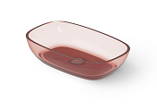 Dea Design Раковина чаша 60x36x14h см, Glasstech, цвет: pomegranate DD9079 600 R5