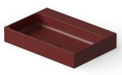 Dea Design Раковина чаша двойная 41x41x10,5h см, Solid Surface, цвет: red wine DD9083 410 17