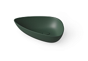 Dea Design Раковина чаша 58,5x39x13h см, Solid Surface, цвет: dark green DD9086 585 11