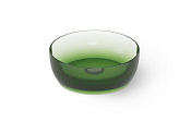 Dea Design Раковина чаша d40x14h см, Glasstech, цвет: emerald DD9093 400 R3