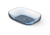 Dea Design Раковина чаша 55x38x12h см, Glasstech, цвет: royal blue DD9094 550 R7