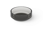 Dea Design Раковина чаша d43x15h см, Glasstech, цвет: smoky black DD9096 430 R4