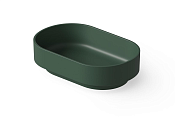 Dea Design Раковина чаша 56x36x15h см, Solid Surface, цвет: dark green DD9097 560 11