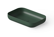 Dea Design Раковина чаша 58x38x12h см, Solid Surface, цвет: dark green DD9103 580 11