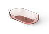 Dea Design Раковина чаша 58x34x12h см, Glasstech, цвет: pomegranate DD9104 580 R5
