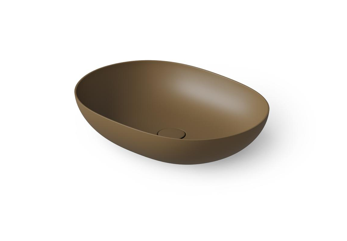 Dea Design Раковина чаша 52x38x12h см, Solid Surface, цвет: dark camel DD9105 520 1