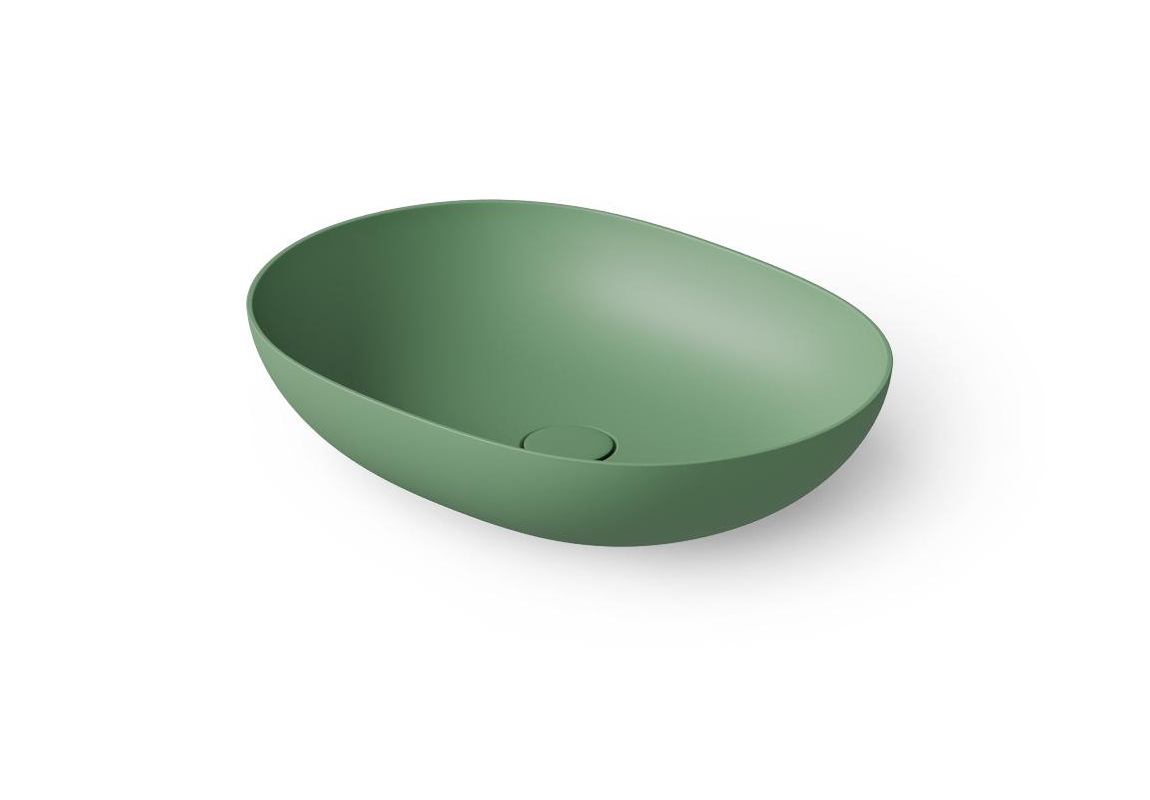 Dea Design Раковина чаша 52x38x12h см, Solid Surface, цвет: mint DD9105 520 12
