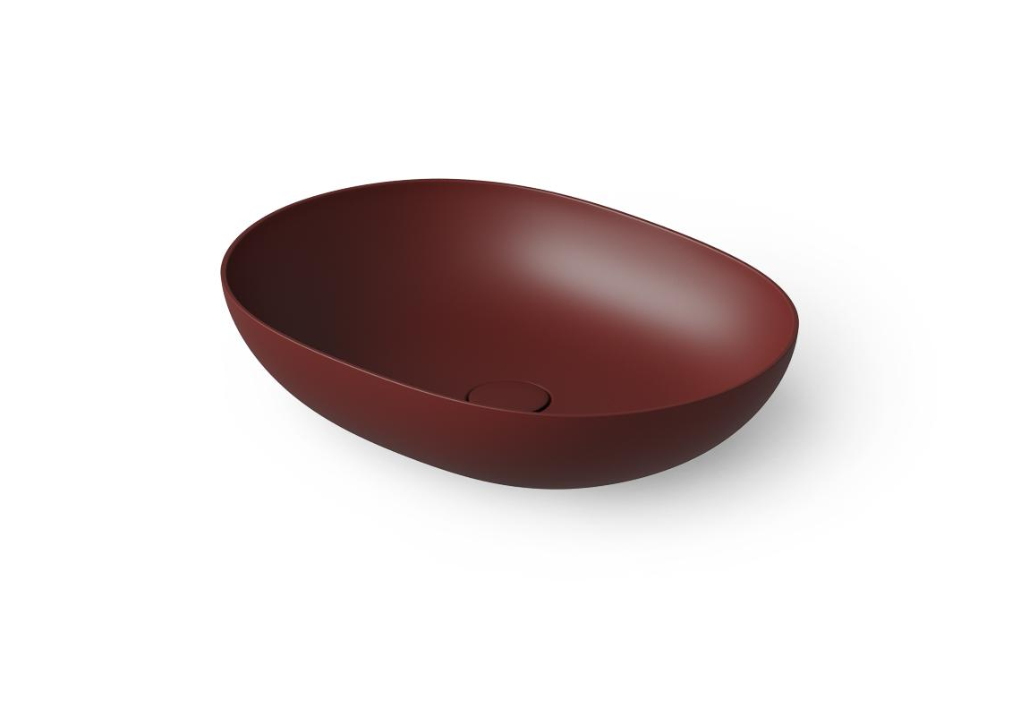 Dea Design Раковина чаша 52x38x12h см, Solid Surface, цвет: red wine DD9105 520 17