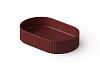 Dea Design Раковина чаша 55x35x12h см, Solid Surface, цвет: red wine DD9801 550 17
