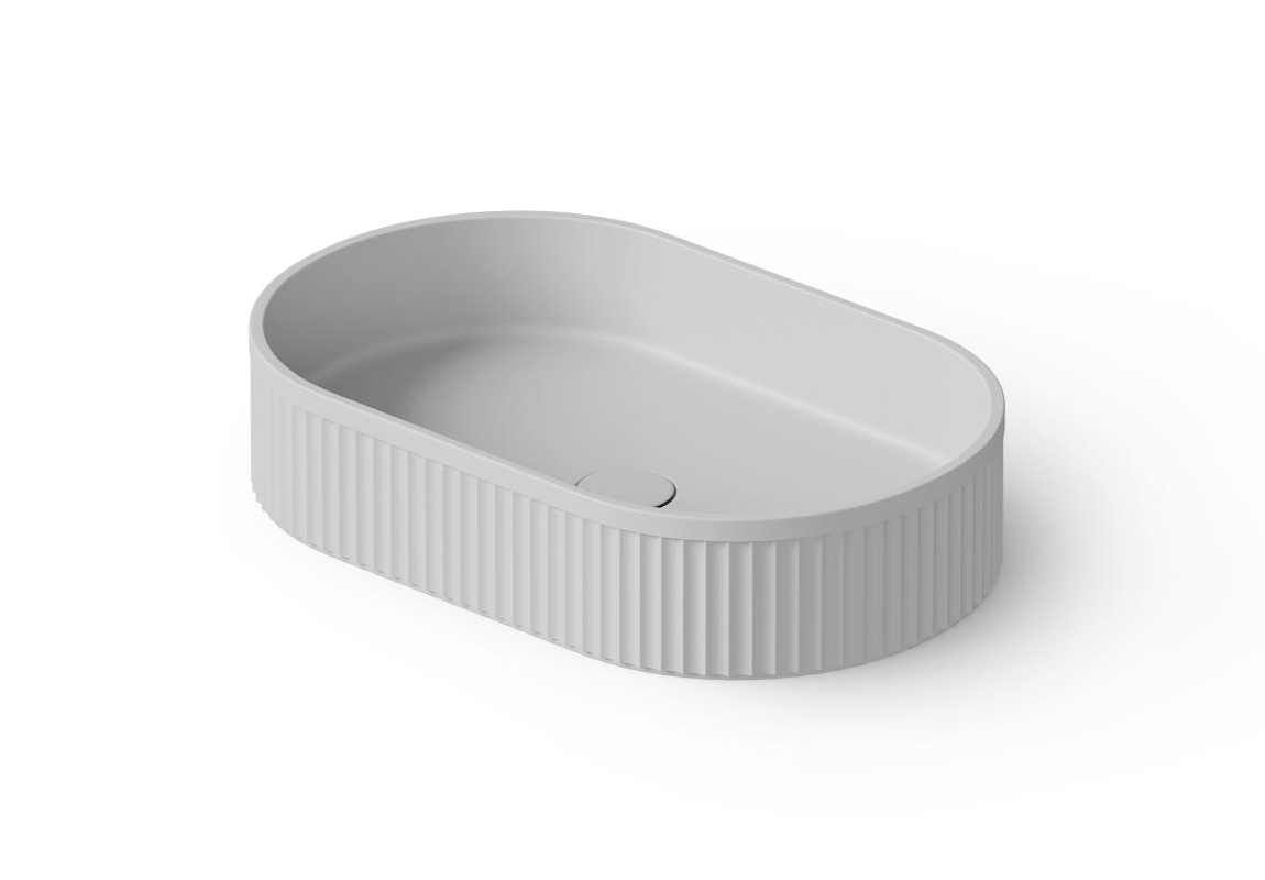 Dea Design Раковина чаша 55x35x12h см, Solid Surface, цвет: white DD9801 550 18