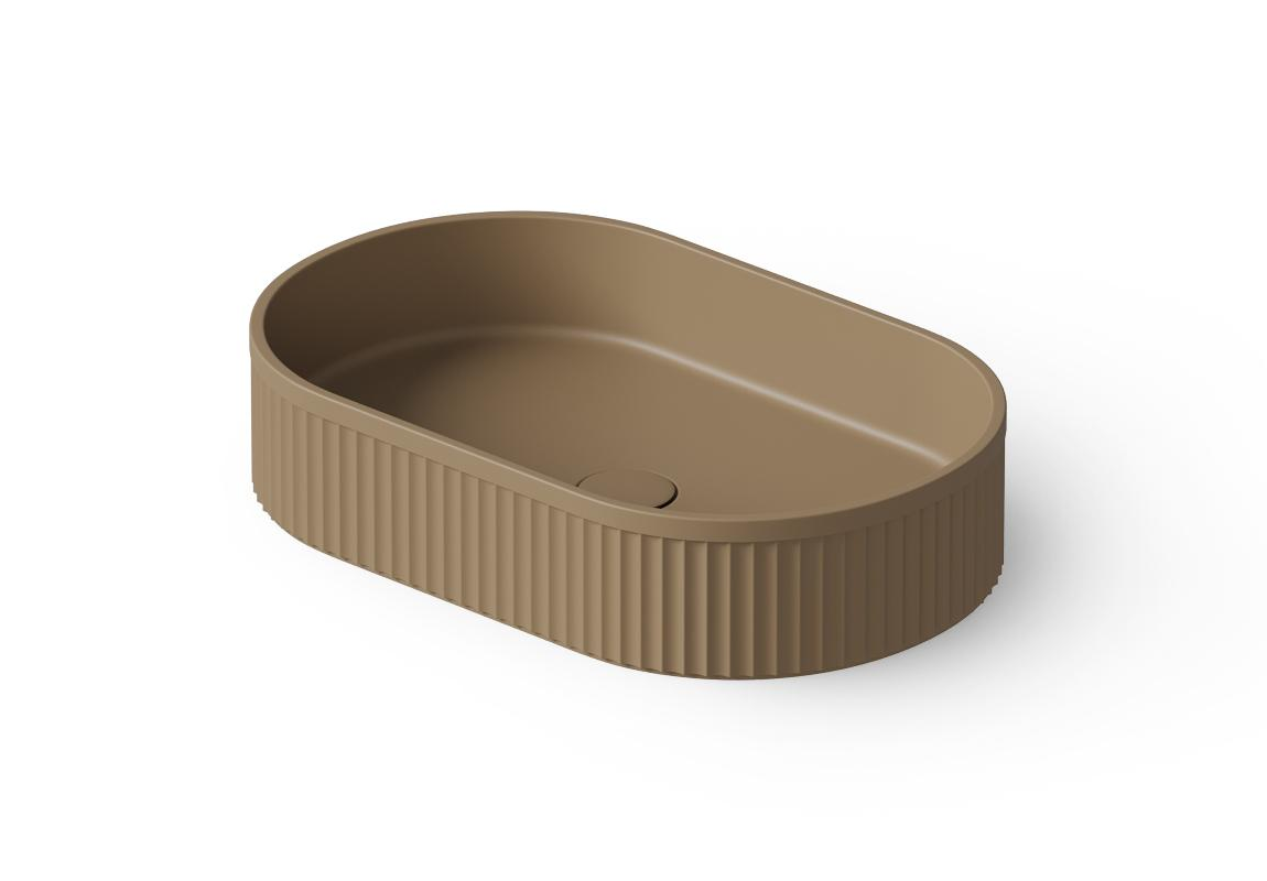 Dea Design Раковина чаша 55x35x12h см, Solid Surface, цвет: light camel DD9801 550 2