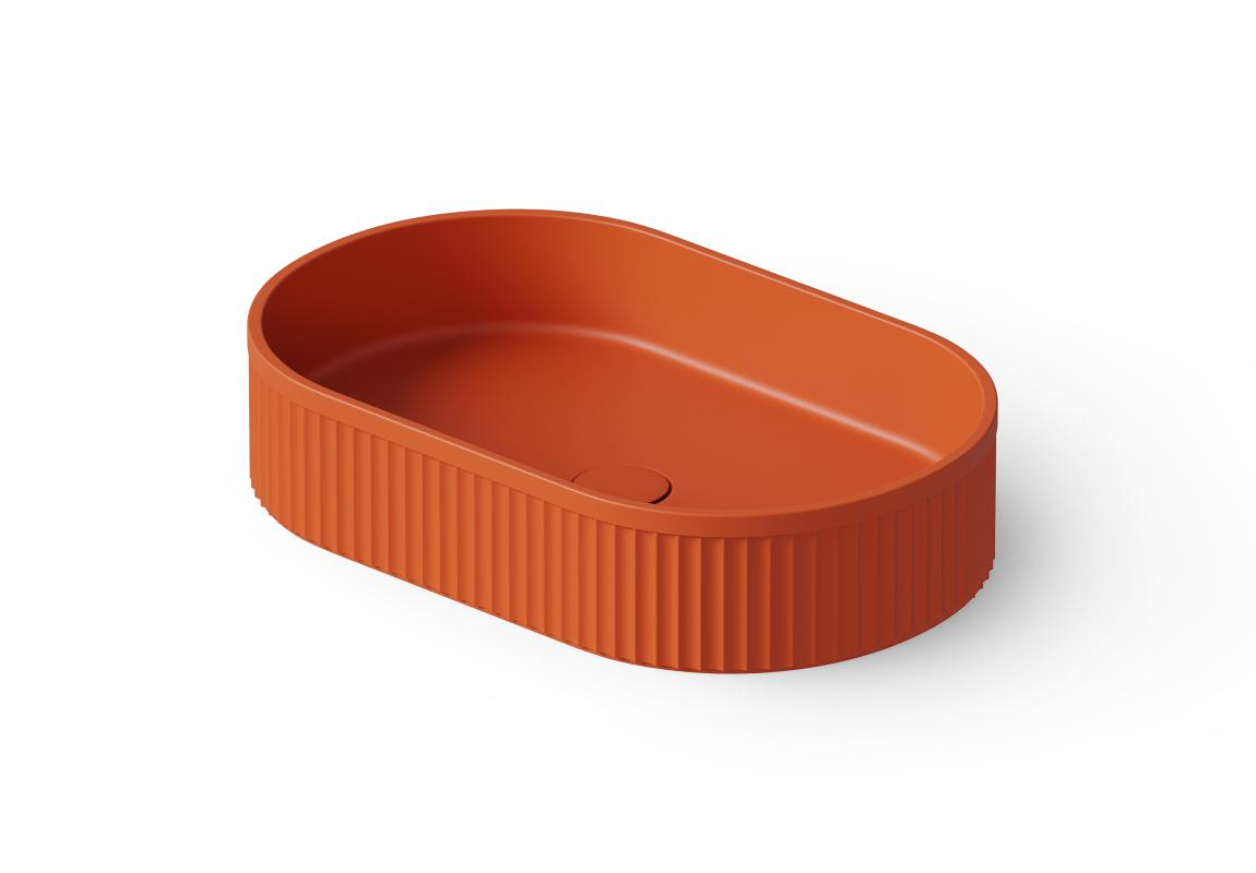 Dea Design Раковина чаша 55x35x12h см, Solid Surface, цвет: orange DD9801 550 7