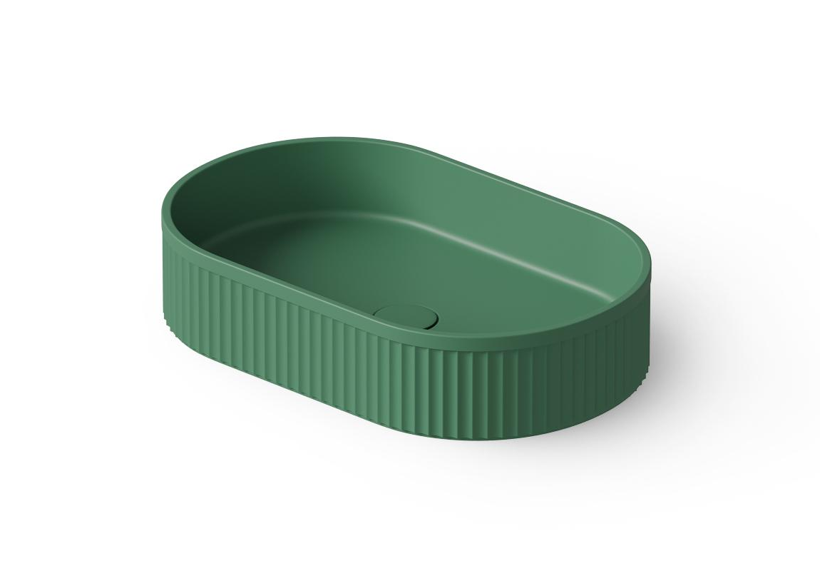 Dea Design Раковина чаша 55x35x12h см, Solid Surface, цвет: sage DD9801 550 9