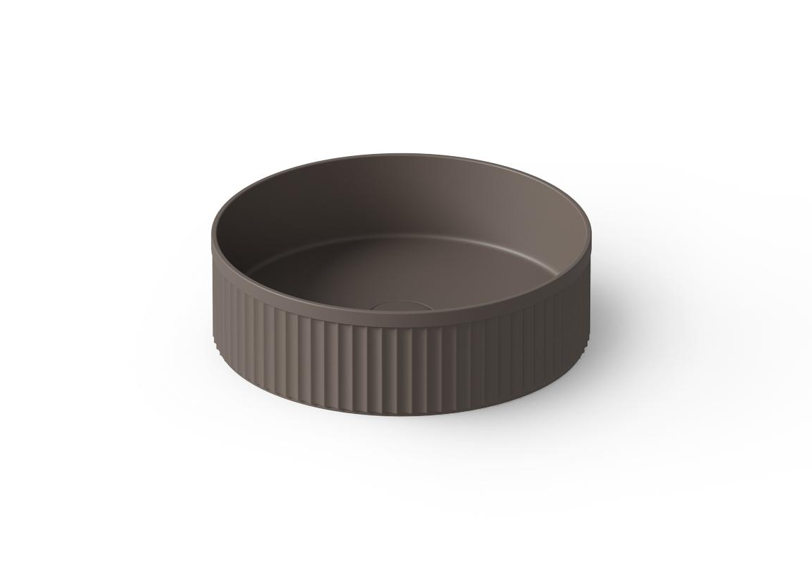 Dea Design Раковина чаша d40x12h см, Solid Surface, цвет: grey brown DD9802 400 6