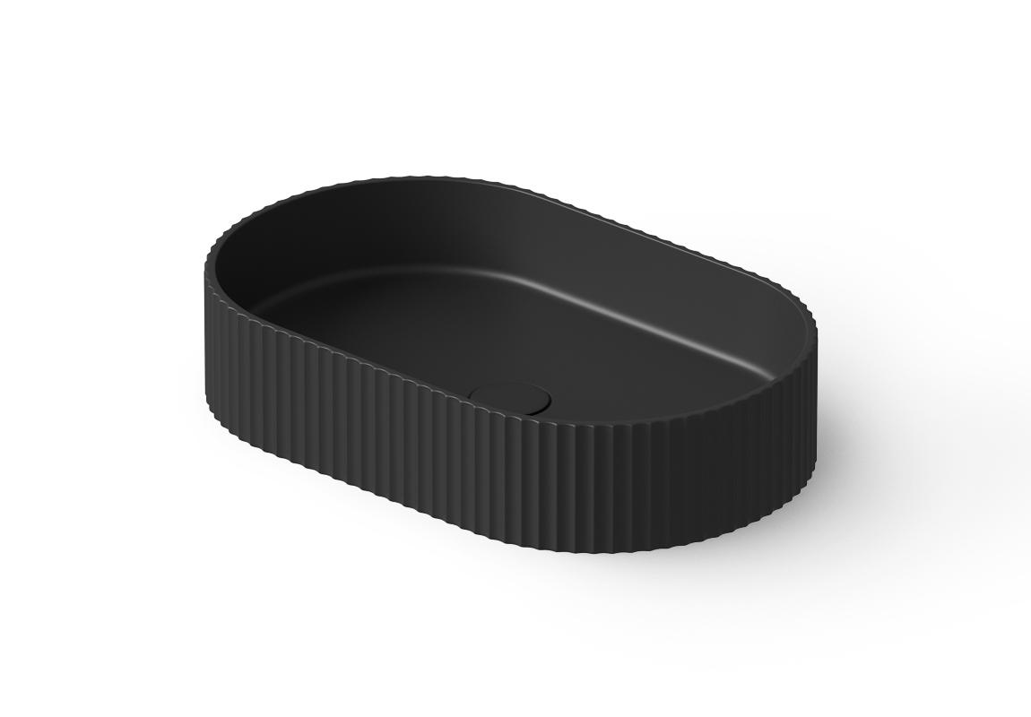 Dea Design Раковина чаша 55x35x12h см, Solid Surface, цвет: black DD9811 550 16
