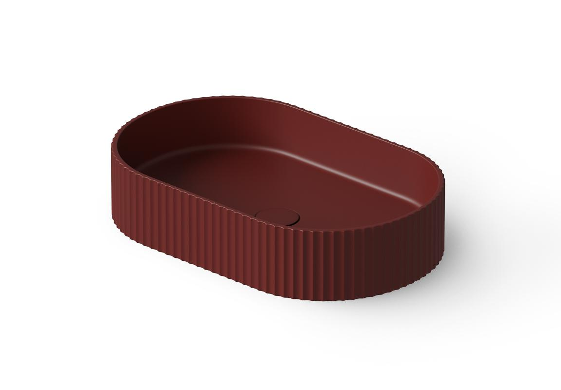 Dea Design Раковина чаша 55x35x12h см, Solid Surface, цвет: red wine DD9811 550 17