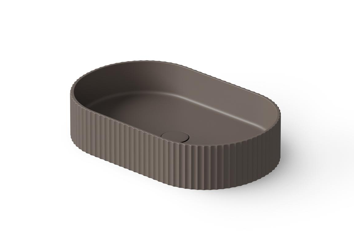 Dea Design Раковина чаша 55x35x12h см, Solid Surface, цвет: grey brown DD9811 550 6