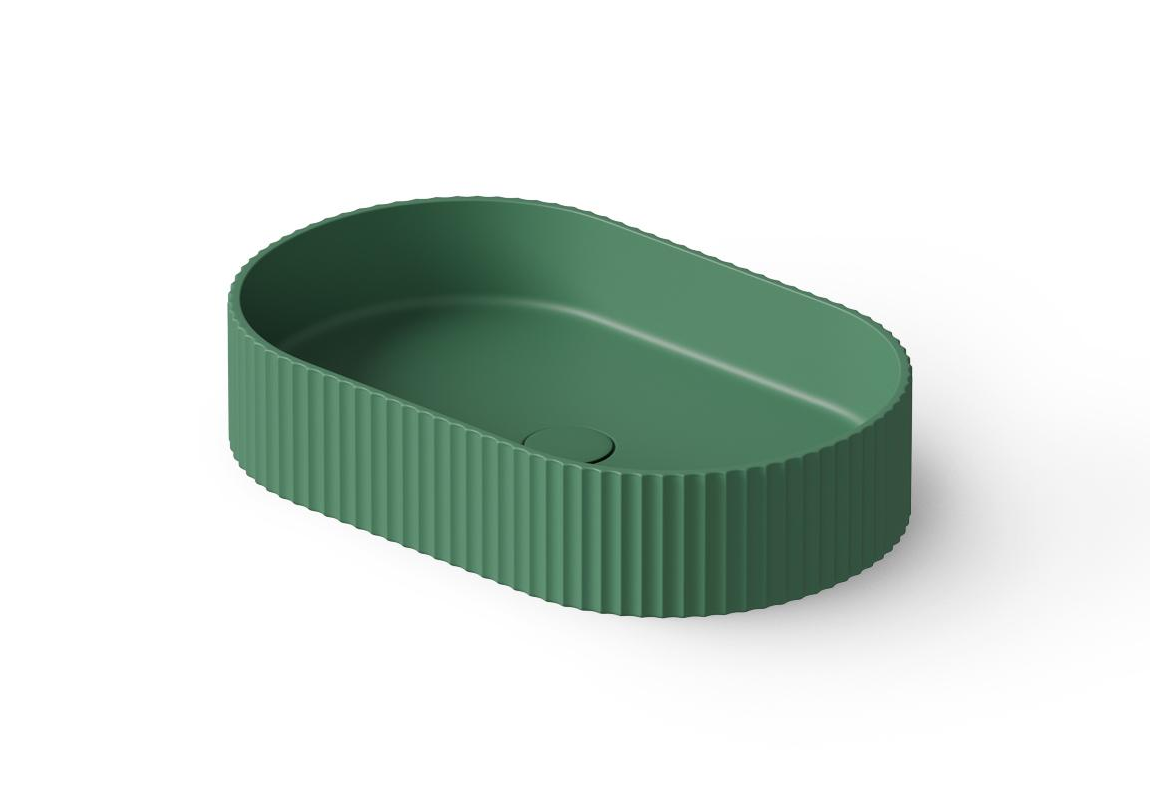 Dea Design Раковина чаша 55x35x12h см, Solid Surface, цвет: sage DD9811 550 9