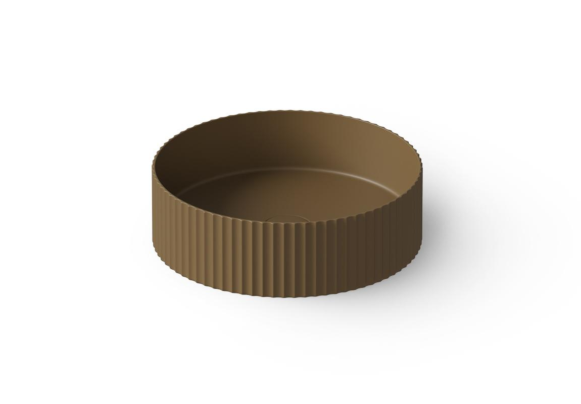 Dea Design Раковина чаша d40x12h см, Solid Surface, цвет: dark camel DD9812 400 1