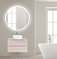 BelBagno Зеркало d80 см, с подсветкой по периметру, подогревом и выключателем, цвет: хром глянцевый SPC-RNG-800-LED-TCH-WARM