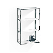 Decor Walther Universal ET 6 Шкафчик открытый 35x15xh60 см, стекло белое, цвет хром 0702804