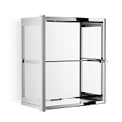 Decor Walther Glas S 2 Шкафчик подвесной 35x19xh40 см, стекло прозрачное, цвет хром 0602300